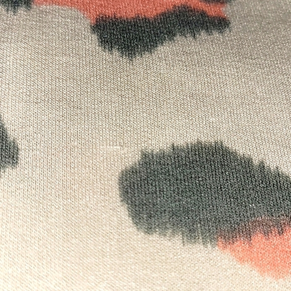 Large V Neck Animal Print Oversized  Pullover Long Sleeve Tunic - Picture 6 of 6